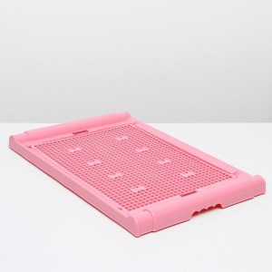 Туалет для собак большой с сеткой, 75 х 50 х 5,5 см, микс цветов Туалет для собак большой с сеткой, 75 х 50 х 5,5 см, микс цветов