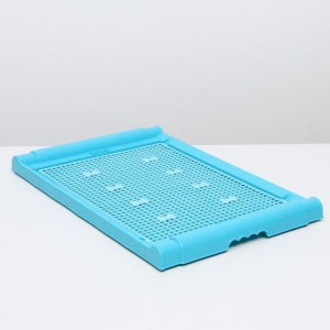 Туалет для собак большой с сеткой, 75 х 50 х 5,5 см, микс цветов Туалет для собак большой с сеткой, 75 х 50 х 5,5 см, микс цветов