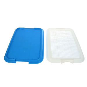 Туалет для собак с сеткой, 46,5 х 34,5 х 4 см, микс цветов Туалет для собак с сеткой, 46,5 х 34,5 х 4 см, микс цветов