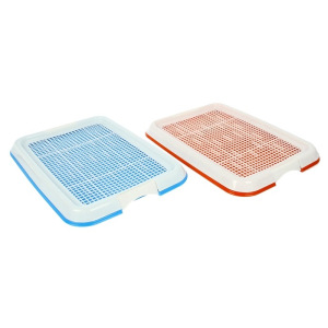 Туалет для собак с сеткой, 46,5 х 34,5 х 4 см, микс цветов Туалет для собак с сеткой, 46,5 х 34,5 х 4 см, микс цветов