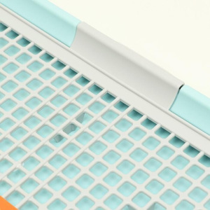 Туалет для собак с сеткой и столбиком, 51 х 37 х 3.8 см, серый Туалет для собак с сеткой и столбиком, 51 х 37 х 3.8 см, серый