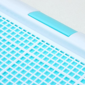 Туалет для собак с сеткой и столбиком, 63,5 х 47 х 5 см, голубой Туалет для собак с сеткой и столбиком, 63,5 х 47 х 5 см, голубой