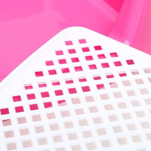 Туалет для собак с высокими бортами и сеткой, 45 х 45 х 16 см, микс цветов Туалет для собак с высокими бортами и сеткой, 45 х 45 х 16 см, микс цветов