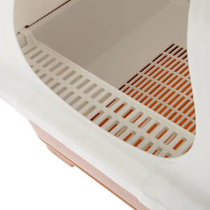 Туалет-домик с выдвижным поддоном, сеткой, совком, порожком, 51,5 х 40 х 38 см, коричневый Туалет-домик с выдвижным поддоном, сеткой, совком, порожком, 51,5 х 40 х 38 см, коричневый