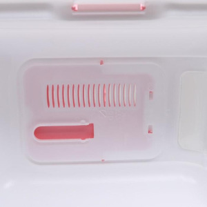 Туалет-домик с выдвижным поддоном, сеткой, совком, порожком, 51,5 х 40 х 38 см, розовый Туалет-домик с выдвижным поддоном, сеткой, совком, порожком, 51,5 х 40 х 38 см, розовый