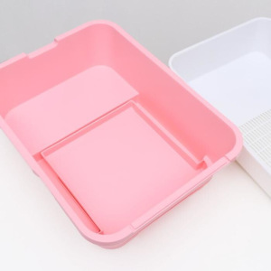 Туалет-домик с выдвижным поддоном, сеткой, совком, порожком, 51,5 х 40 х 38 см, розовый Туалет-домик с выдвижным поддоном, сеткой, совком, порожком, 51,5 х 40 х 38 см, розовый