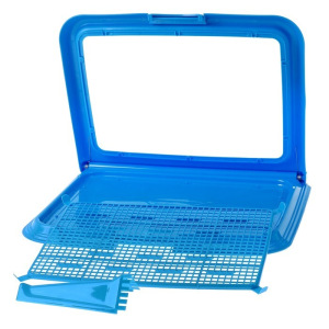 Туалет многофункциональный (под пеленку, со съемной сеткой), 49х36,5х4 см, синий Туалет многофункциональный (под пеленку, со съемной сеткой), 49х36,5х4 см, синий