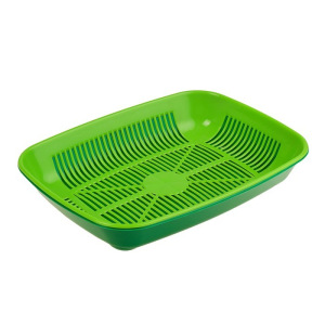 Туалет округлый с сеткой 33,5 х 25 х 6 см, темно-зеленый/светло-зеленый Туалет округлый с сеткой 33,5 х 25 х 6 см, темно-зеленый/светло-зеленый