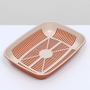 Туалет перламутровый округлый с сеткой 33,5 х 25 х 6 см, золотисто-бежевый Туалет перламутровый округлый с сеткой 33,5 х 25 х 6 см, золотисто-бежевый