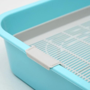 Туалет "Мур-мяу" для кошек, с сеткой, 33,2 х 25,6 х 7,2 см голубой Туалет "Мур-мяу" для кошек, с сеткой, 33,2 х 25,6 х 7,2 см голубой