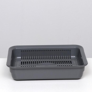 Туалет с сеткой, 35,5х26х7 см, серый Туалет с сеткой, 35,5х26х7 см, серый