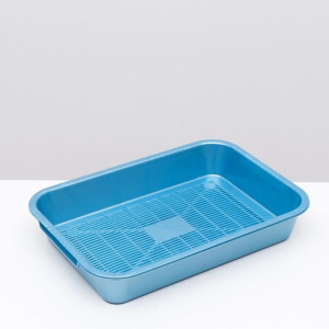 Туалет с сеткой №1 перламутровый, 36 х 26 х 6,5 см голубой Туалет с сеткой №1 перламутровый, 36 х 26 х 6,5 см голубой