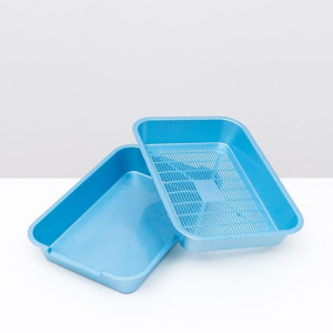 Туалет с сеткой №1 перламутровый, 36 х 26 х 6,5 см голубой Туалет с сеткой №1 перламутровый, 36 х 26 х 6,5 см голубой