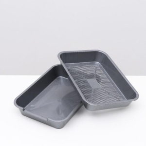 Туалет с сеткой №1 перламутровый, 36 х 26 х 6,5 см серебристый Туалет с сеткой №1 перламутровый, 36 х 26 х 6,5 см серебристый