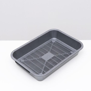 Туалет с сеткой №1 перламутровый, 36 х 26 х 6,5 см серебристый Туалет с сеткой №1 перламутровый, 36 х 26 х 6,5 см серебристый