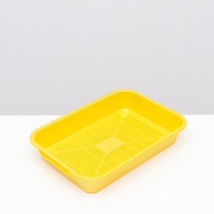 Туалет с сеткой №1 перламутровый, 36 х 26 х 6,5 см жёлтый Туалет с сеткой №1 перламутровый, 36 х 26 х 6,5 см жёлтый