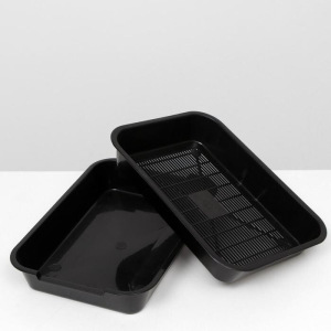 Туалет с сеткой №3, 36 х 26 х 6,5 см, чёрный Туалет с сеткой №3, 36 х 26 х 6,5 см, чёрный