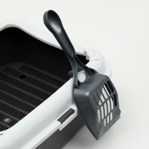 Туалет Сима с бортом + сетка + совок 30 х 39 х 13,5 см серый FIX Туалет Сима с бортом + сетка + совок 30 х 39 х 13,5 см серый FIX