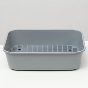 Туалет Сима с сеткой 29 х 38 х 10,5 серый FIX Туалет Сима с сеткой 29 х 38 х 10,5 серый FIX