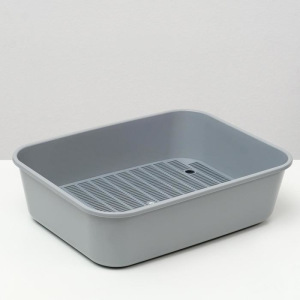 Туалет Сима с сеткой 29 х 38 х 10,5 серый FIX Туалет Сима с сеткой 29 х 38 х 10,5 серый FIX