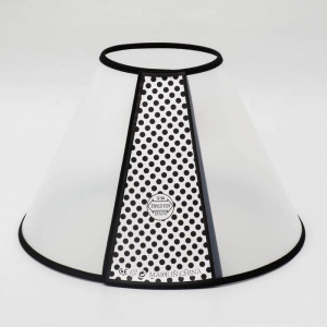 Ветеринарный воротник №0, обхват шеи 47-53 см, высота 28 см, чёрный Ветеринарный воротник №0, обхват шеи 47-53 см, высота 28 см, чёрный