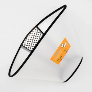 Ветеринарный воротник №0, обхват шеи 47-53 см, высота 28 см, чёрный Ветеринарный воротник №0, обхват шеи 47-53 см, высота 28 см, чёрный