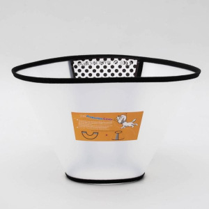 Ветеринарный воротник №1, обхват шеи 37-44 см, высота 22 см, чёрный Ветеринарный воротник №1, обхват шеи 37-44 см, высота 22 см, чёрный