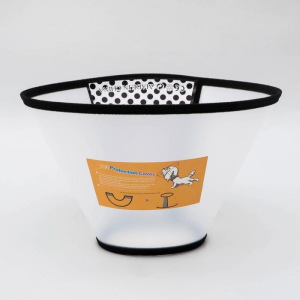 Ветеринарный воротник №2+, обхват шеи 32-39 см, высота 20 см, чёрный Ветеринарный воротник №2+, обхват шеи 32-39 см, высота 20 см, чёрный