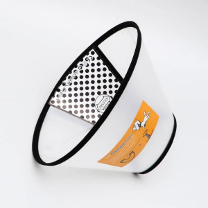 Ветеринарный воротник №2+, обхват шеи 32-39 см, высота 20 см, чёрный Ветеринарный воротник №2+, обхват шеи 32-39 см, высота 20 см, чёрный