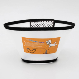 Ветеринарный воротник №3, обхват шеи 22-34 см, высота 13,5 см, чёрный Ветеринарный воротник №3, обхват шеи 22-34 см, высота 13,5 см, чёрный