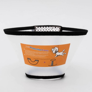 Ветеринарный воротник №4, обхват шеи 26-31 см, высота 13 см, чёрный Ветеринарный воротник №4, обхват шеи 26-31 см, высота 13 см, чёрный