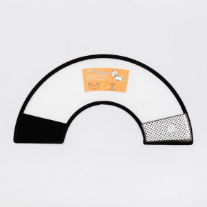 Ветеринарный воротник №4, обхват шеи 26-31 см, высота 13 см, чёрный Ветеринарный воротник №4, обхват шеи 26-31 см, высота 13 см, чёрный