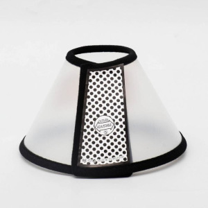 Ветеринарный воротник №5, обхват шеи 23-28 см, высота 12 см, чёрный Ветеринарный воротник №5, обхват шеи 23-28 см, высота 12 см, чёрный