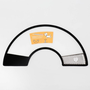 Ветеринарный воротник №5, обхват шеи 23-28 см, высота 12 см, чёрный Ветеринарный воротник №5, обхват шеи 23-28 см, высота 12 см, чёрный