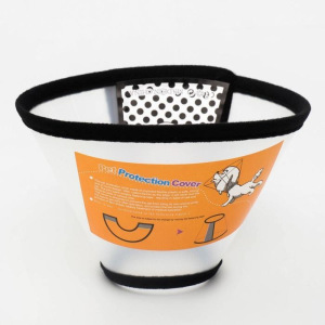 Ветеринарный воротник №6, обхват шеи 18-22 см, высота 11 см, чёрный Ветеринарный воротник №6, обхват шеи 18-22 см, высота 11 см, чёрный