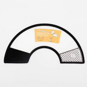 Ветеринарный воротник №6, обхват шеи 18-22 см, высота 11 см, чёрный Ветеринарный воротник №6, обхват шеи 18-22 см, высота 11 см, чёрный