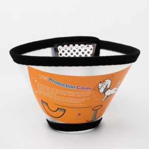 Ветеринарный воротник №7, обхват шеи 13-19 см, высота 8 см, чёрный Ветеринарный воротник №7, обхват шеи 13-19 см, высота 8 см, чёрный