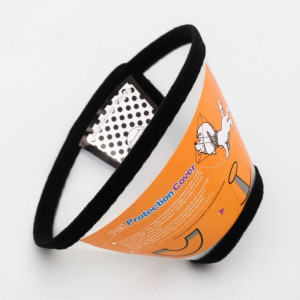 Ветеринарный воротник №7, обхват шеи 13-19 см, высота 8 см, чёрный Ветеринарный воротник №7, обхват шеи 13-19 см, высота 8 см, чёрный