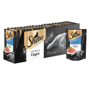 Влажный корм Sheba Pleasure для кошек, ломтики лосося, 85 г Влажный корм Sheba Pleasure для кошек, ломтики лосося, 85 г