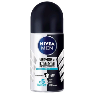 Антиперспирант Nivea for Men Fresh «Невидимая защита для черного и белого», ролик, 50 мл Антиперспирант Nivea for Men Fresh «Невидимая защита для черного и белого», ролик, 50 мл