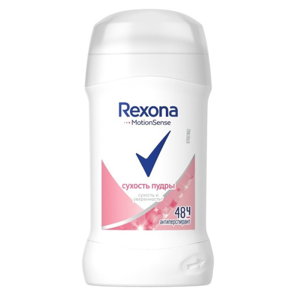 Антиперспирант Rexona MotionSense «Сухость пудры», стик, 40 г