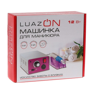 Аппарат для маникюра LuazON LMH-03, 6 насадок, до 25000 об/мин, педаль, 12 Вт, серый Аппарат для маникюра LuazON LMH-03, 6 насадок, до 25000 об/мин, педаль, 12 Вт, серый