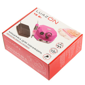 Аппарат для маникюра LuazON LMM-01-02, 12 насадок, до 25000 об/мин, 15 Вт, розовый Аппарат для маникюра LuazON LMM-01-02, 12 насадок, до 25000 об/мин, 15 Вт, розовый