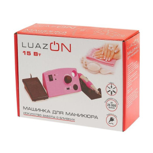Аппарат для маникюра LuazON LMM-01-03, 12 насадок, до 25000 об/мин, 15 Вт, розовый Аппарат для маникюра LuazON LMM-01-03, 12 насадок, до 25000 об/мин, 15 Вт, розовый
