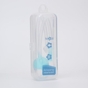 Аспиратор назальный с отводной трубкой «Мишка», цвет голубой Аспиратор назальный с отводной трубкой «Мишка», цвет голубой