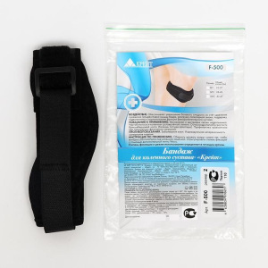Бандаж для коленного сустава - "Крейт" (№1, черный) F-500, обхват колена 33-37 см Бандаж для коленного сустава - "Крейт" (№1, черный) F-500, обхват колена 33-37 см