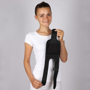 Бандаж для локтевого сустава - "Крейт" (№3, черный) F-414, обхват локтя 20-25 см Бандаж для локтевого сустава - "Крейт" (№3, черный) F-414, обхват локтя 20-25 см