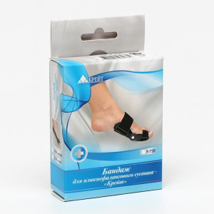 Бандаж для плюснефалангового сустава - "Крейт" (№1, универсальный, черный) F-720 Бандаж для плюснефалангового сустава - "Крейт" (№1, универсальный, черный) F-720