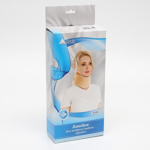 Бандаж для шейного отдела - "Крейт" (№10, белый) F-320, высота бандажа 10 см Бандаж для шейного отдела - "Крейт" (№10, белый) F-320, высота бандажа 10 см