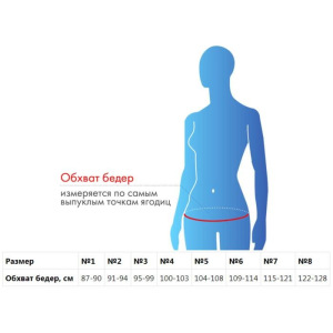 Бандаж при опущении органов малого таза - "Крейт" (№2, белый) Б-631, обхват бёдер 91-94 см Бандаж при опущении органов малого таза - "Крейт" (№2, белый) Б-631, обхват бёдер 91-94 см